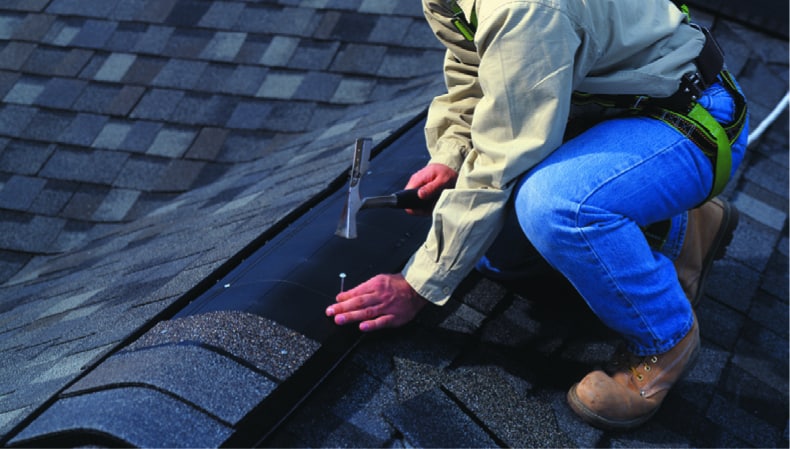 fixing broken shingles