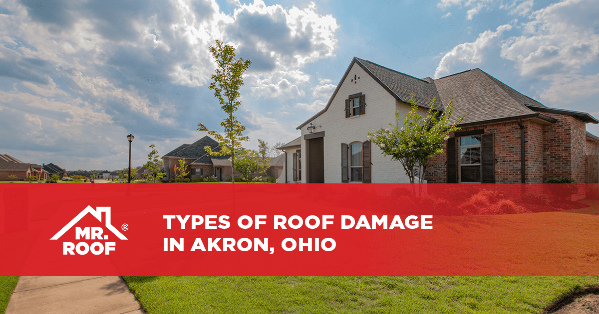 Roof Damage in Akron, Ohio