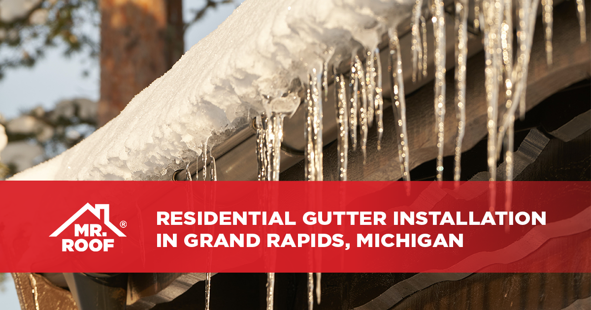 Residential Gutter Installation in Grand Rapids, Michigan